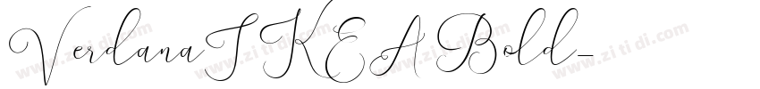VerdanaIKEA Bold字体转换